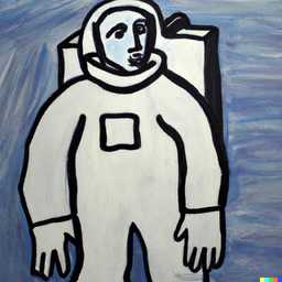 an astronaut, painting by Pablo Picasso generated by DALL·E 2